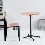 Tattva Woods Dining Chairs, Vintage Wood Metal Home Kitchen Breakfast Cafe Chairs, Backrest Stool, Study Chair, Modern Commercial Conference Restaurant Chairs, Oak Seat-2-Pcs Set