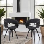 Tattva Woods Arm Chair-Living Summer Modern Chair Black