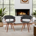 Tattva Woods Arm Chair-Living Summer Modern Chair Walnut - Image 7