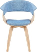 Tattva Woods Arm Chair-Living Summer Modern Chair Light Blue - Image 6
