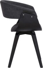 Tattva Woods Arm Chair-Living Summer Modern Chair Black - Image 5