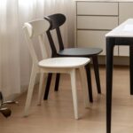 Tattva WoodsOak Dining Chairs, Kitchen Chairs, 100% Solid Wood Modern Dinner Chair with Curved Backrest, Dining Room Chair for Kitchen, Living Room, Dining Room (1PK, Walnut) - Image 4