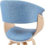 Tattva Woods Arm Chair-Living Summer Modern Chair Light Blue - Image 3