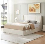Upholstered Gas Lift Storage Bed Frame, Wingback Design, Spacious Under-Bed Storage, Sturdy Metal Frame, Easy Assembly, Ideal for Modern Bedrooms - Image 2