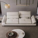 Torensal Drap 3 Seater Sofa with Adjustable Armrest & Backrest